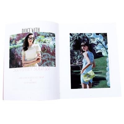 China paper & Cardboard Matte Lamination Full Color Fashion Women Clothes Brochure Printing for sale