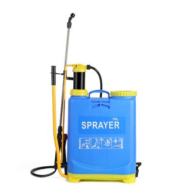 中国 16L Large Bule Plastic Manual Knapsack Garden Agriculture Hand Power Pump Sprayer Hot Selling Bule Knapsack Sprayer 販売のため