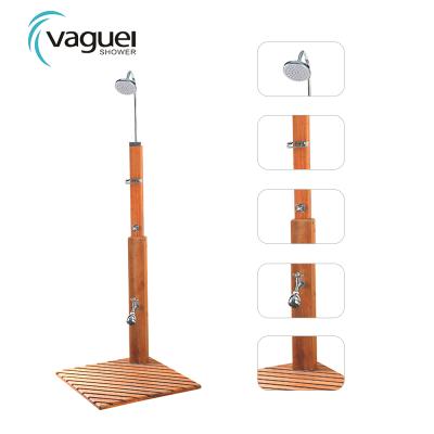 China Modern Outdoor Wooden Shower Rack for sale