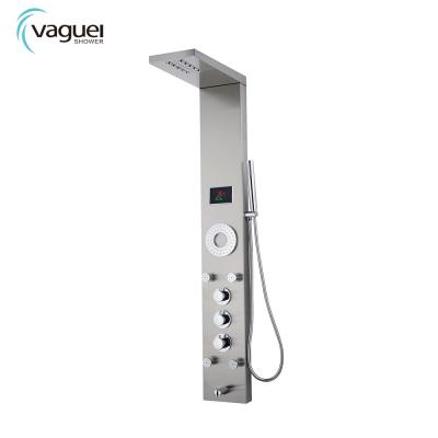 China High Quality Luxury Thermostatic Faucets Stainless Steel Shower Panel Jets for sale