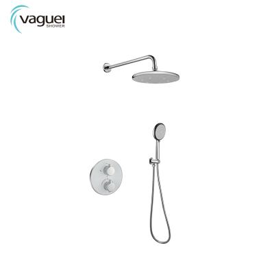 China With Sliding Bar Stainless Steel Vagsure Concealed Shower Thermostatic Valve Shower Mixer Set Bathroom for sale