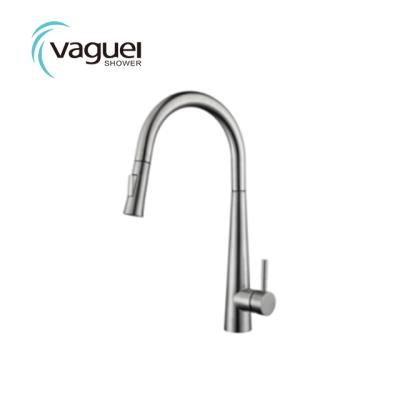 China Thermostatic Faucets Vaguel Single Handle Pull Down Spray Sink Kitchen Shower Faucet for sale