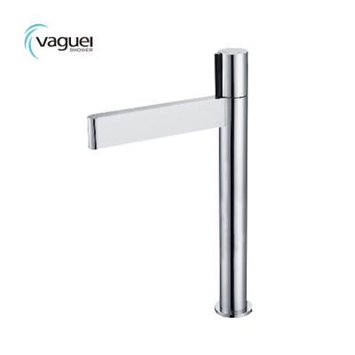 China Vaguel Bathroom Faucets Thermostatic Modern Mono Brass Vessel Sink Tall Faucet Mixer for sale