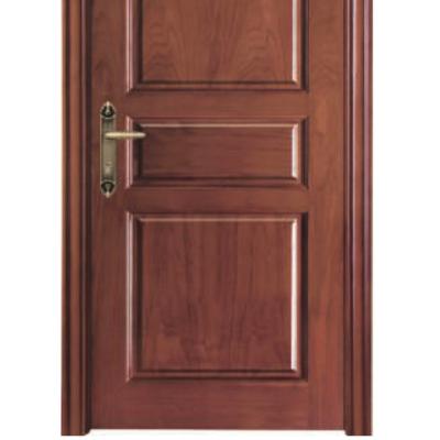 China Latest design interior paint flow decoration GJ-Y585 oak wood design veneer MDF/Solid wood doors for sale