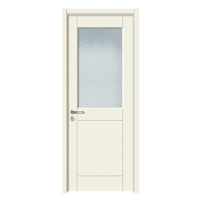 China Decoration Chinese Factory Assured Hign Quality Carved Solid Wood Interior Door With Bathroom Glass Door for sale