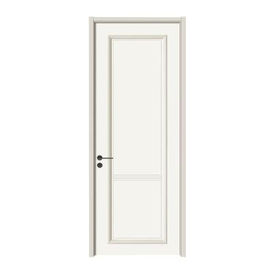 China Decoration Fancy Chinese Factory European Style PVC Coated Double Color MDF Enclosure Wooden Door for sale