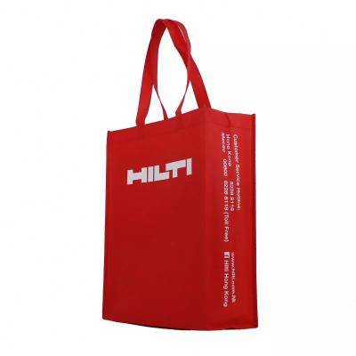 China Custom Personalized Non Woven Handled Bag Cloth Promotional Reusable Shopping Tote Bags for sale