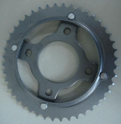 China Dajin 1045 steel A3 steel 45 steel motorcycle sprocket and chain kits China manufacture for sale