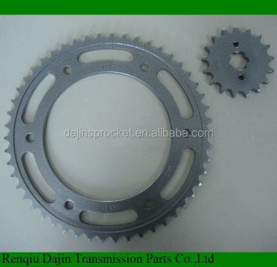 China A3 Steel 45 Steel Dajin 1045 Steel Sprocket For Honda Motorcycle Parts for sale