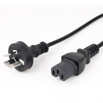 China Australian Standard 250V IEC320 C15 Heavy Duty Female Connector 3 Pins Plug Power Cord for sale