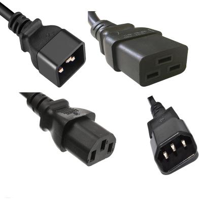 China IEC 60320 C19 Industrial Equipment Manufacturer To C13 Computer Power Cord for sale