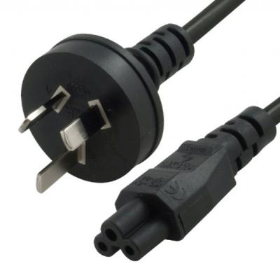 China Industrial equipment C5 c6 connector IEC iec320 Au plug australia 3 pin prong mickey mouse power cord for sale