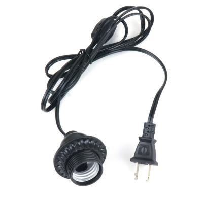 China Home appliance us e26 e27 with integrated switch salt power cord pendant lamp cord for sale