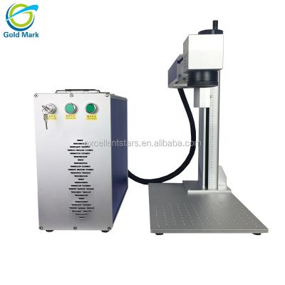 China 20w 30w laser fiber laser marking machine price with max system rotating fiber laser marking machine for sale