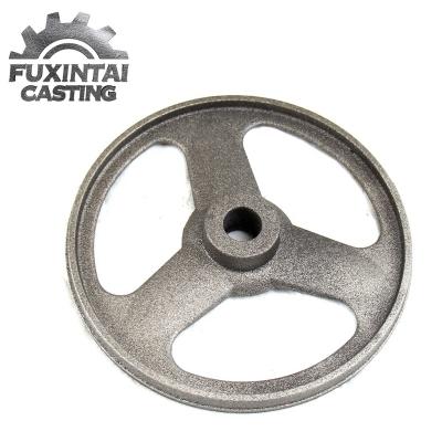 China Gray Cast Iron Customized Foundry Gray Die Iron Casting Industrial Band Saw Wheel Casting Parts Die Iron Casting for sale