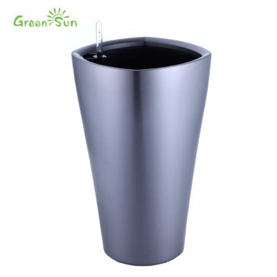 China Morden Simple Hot Sale Self Planter GreenSun Pot Under Irrigation System Garden Watering Decoration Te koop