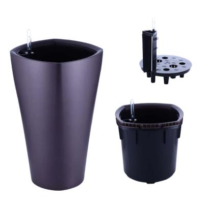 China Europe GreenSun Watering Plastic Self Planter Plant Pot for sale