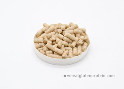 China Cylindrical Vital Wheat Gluten Pellets As Feed Nutrition Enhancers Used In Additive For Aquaclture Feed for sale