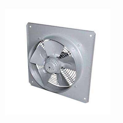 China Metal Steel Square Aluminum Impeller Frame Exhaust Axial Fan for sale