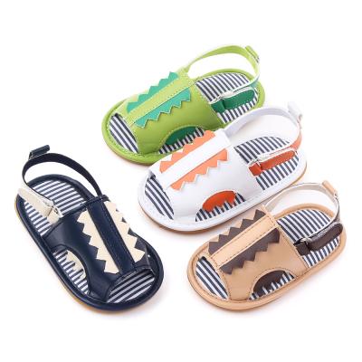 China Baby Boy Toddler Cartoon Sandals Leather Infant Summer Light Weight Soft Unique Sandals for sale