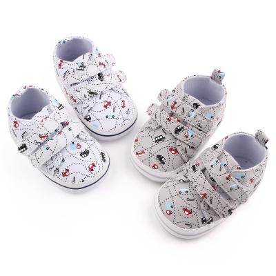 China Breathable Newborn Casual Baby Boys Car Cartoon Shoes Toddler Kids Soft Sole Shoes for sale