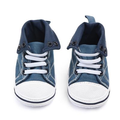 China Anti-odor Baby Canvas Shoes Star Little Baby Shoes Newborn Unisex Infant Shoes for sale