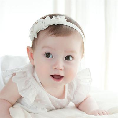 China Popular Beautiful Pearl Headdress Handmade Hair Band Baby Headband for sale