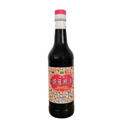 China 500ml 100% Chinese traditional natural brewed dark soy sauce with low factory price for sale