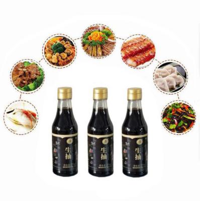 China Liquid Food Seasoning 150ml Naturally Brewed OEM Dark Whole Grain Soy Sauce Top Selling for sale