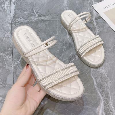 China Other flat sandals 2022 new shoes for women fashion sandals women platform whiit fashion summer cute shoes for sale