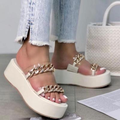 China 2022 new factory direct sale fashion women slippers sexy ladies platform sandals damping sandalsjelly for sale