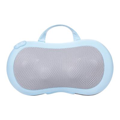 China Relieve the body pressure cervical vertebra neck shoulder car back multifunctional rechargeable heating pad electric massage neck pillow for sale