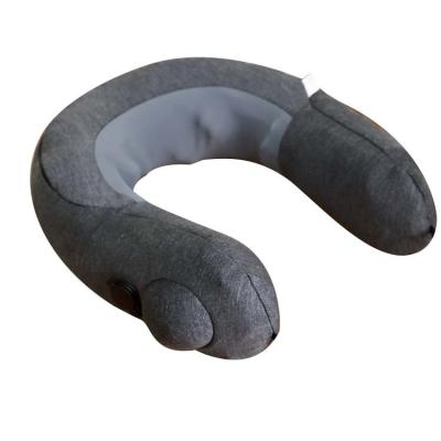 China Relieve Body Pressure Commercial Inflatable U Shaped Pillows Car Massage Smart U Shape Neck Pillow Massager For Pain for sale