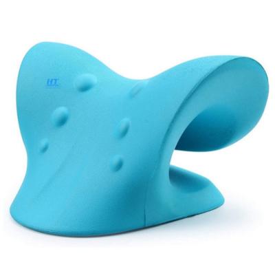 China Waterproof Massage Traction Straightening Massage Pillow Shoulder Cervical Spine Corrector Lumbar Backrest PU Two-Way Stretching Pillow for sale