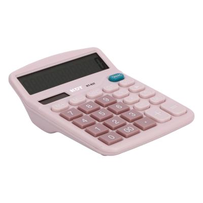 China 12 Calculator Power 12 Dual Digits Financial Calculator Large Display Gradient Small Pocket Desktop Wholesale With Function for sale