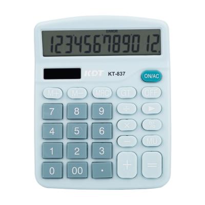 China Custom Desktop 12 Digit Calculator Cute Dual Power Calculator 12 Digits Solar Calculator Cute Calculator With Off Function for sale