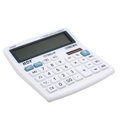 China Large LCD Display Calculator CT-500 J-W Dual Power 99 Digit Step 12 Check And Correct Calculator With Ruler Citizen Calculator for sale