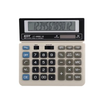 China Autoplay Function Custom 12 Digits Digital Calculator 120 Steps Calculator Solar Calculators With Autoplay Function for sale