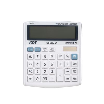 China Battery and Solar Dual Power 12 Digits Regla Calculadora Ct-500 J-W Electronic Calculator for sale