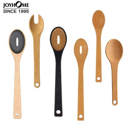 China Sustainable Wholesale Kitchen Cooking Wooden Spoons Set Pocket Long Handle for sale