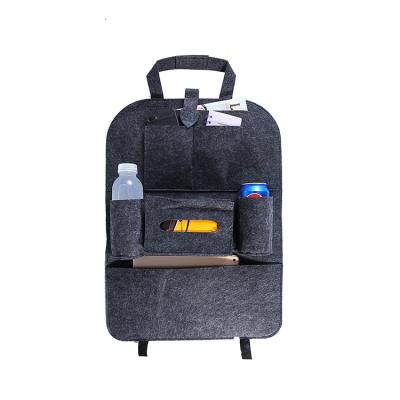 China Universal Multi Pockets Car Back Seat Organizer Felt Car Storage Bag For Car for sale