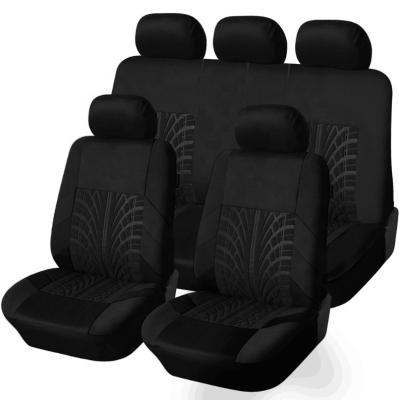 China Brief & 5PCS Universal Single Color Car Seat Cover Fit Most Five Seats Car Polyester Hot Selling Car Seat Cover for sale