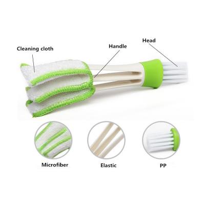 China Cloth For Handheld Mini Car Amazon Dust Cleaner Hot Selling Car Vent Brush Window Blind Blind Brush for sale