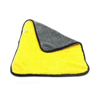 China Super-absorption Two Sides Comfortable Car Cleaning Cloth Microfiber Cleaning Towel for sale