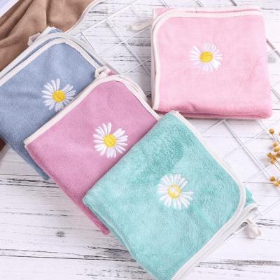 China Embroidered QUICK DRY Strong Absorbent Microfiber Face Wash Towel for sale