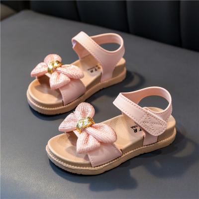 China Other 2022 Fashion Girls Open Toe Princess Sandals Cinderella Shoes Crystal Kids Sandals Summer Flat Sandals for sale