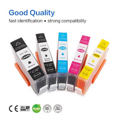 China COMPATIBLE Compatible 364 364XL Ink Cartridges Dye Ink For HP Photosmart 7520 7510 5525 Deskjet 3070A B109A Printer Premium Color for sale