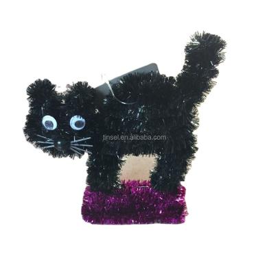 China Environmental Friendly Halloween Black Cat Braid Hanging Decorations for sale