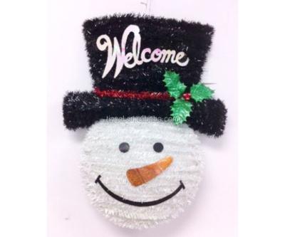 China Environmental Friendly Christmas Decoration Supplies Braid Snowman for sale