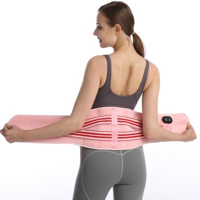 China Hot Built-in Brace Waist Support Brace Physiotherapy Ribbon Heating Waist Abdomen Abdomen Massage Belt for sale